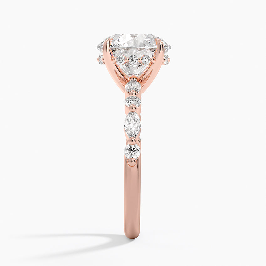 Versailles Diamond Ring Hidden Halo