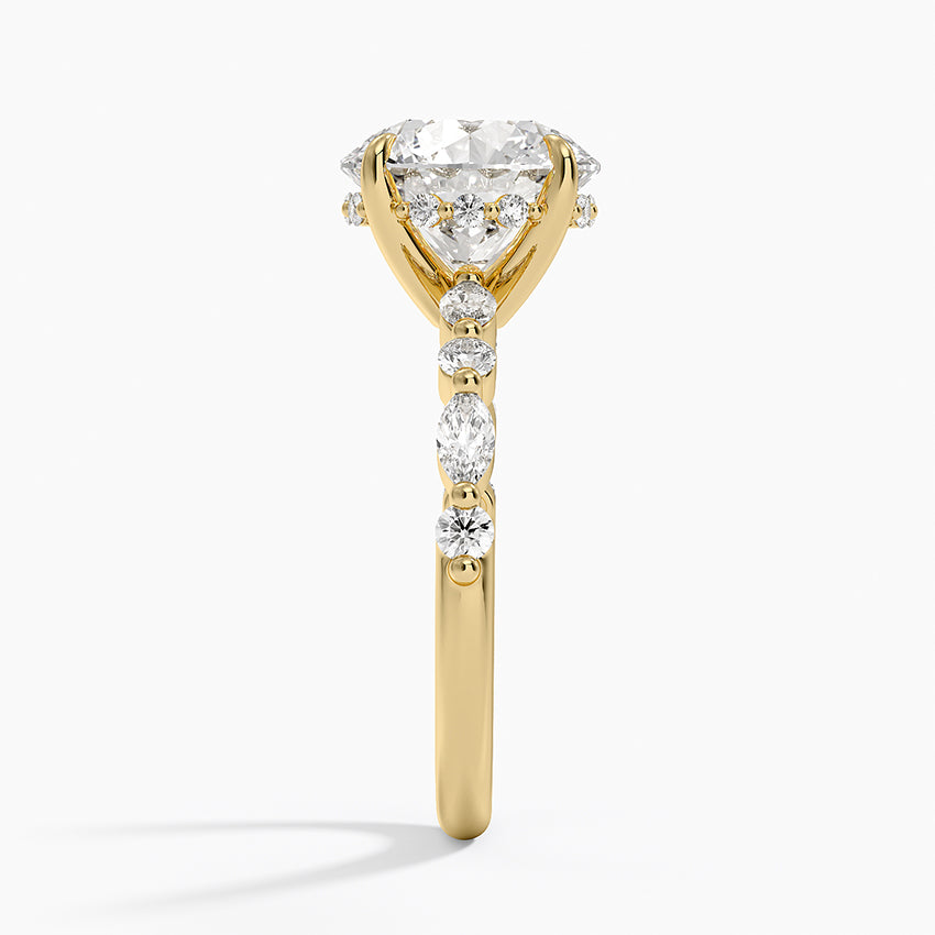 Versailles Diamond Ring Hidden Halo