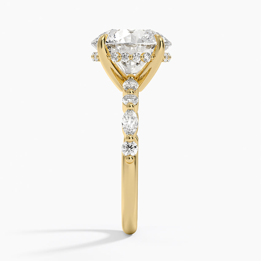 Versailles Diamond Ring Hidden Halo