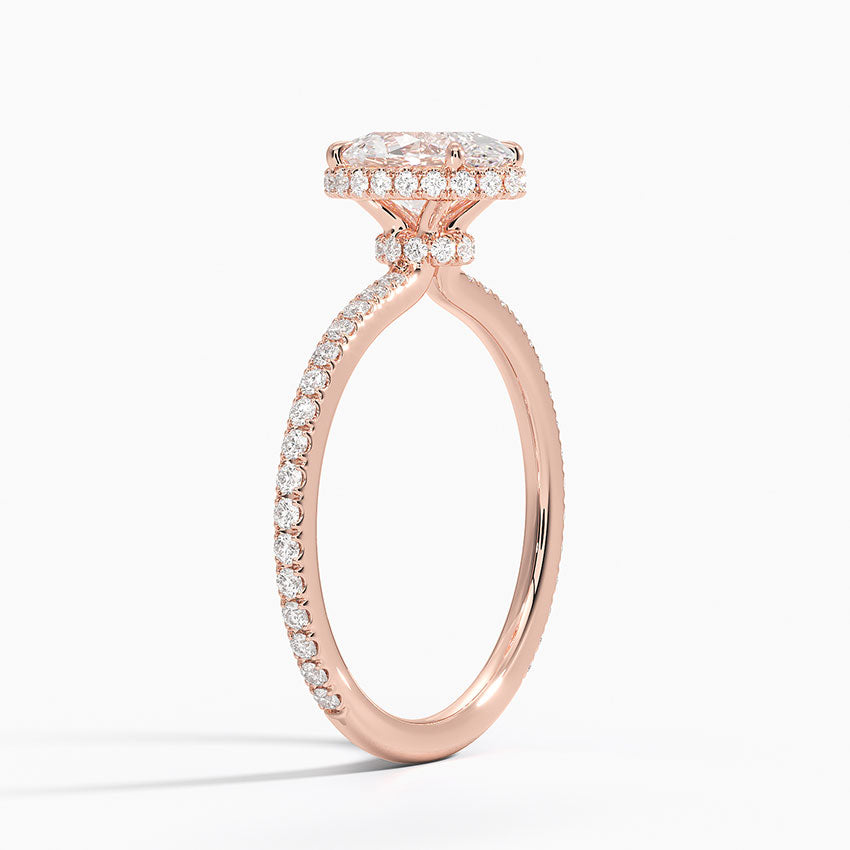 Gala Diamond Ring Hidden Halo