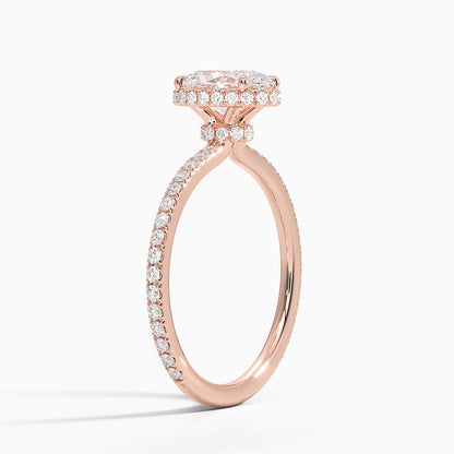 Gala Diamond Ring Hidden Halo