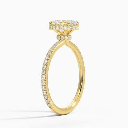 Gala Diamond Ring Hidden Halo