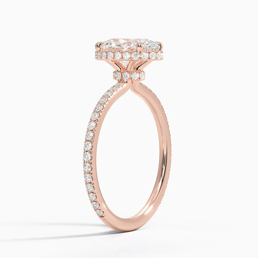 Gala Diamond Ring Hidden Halo