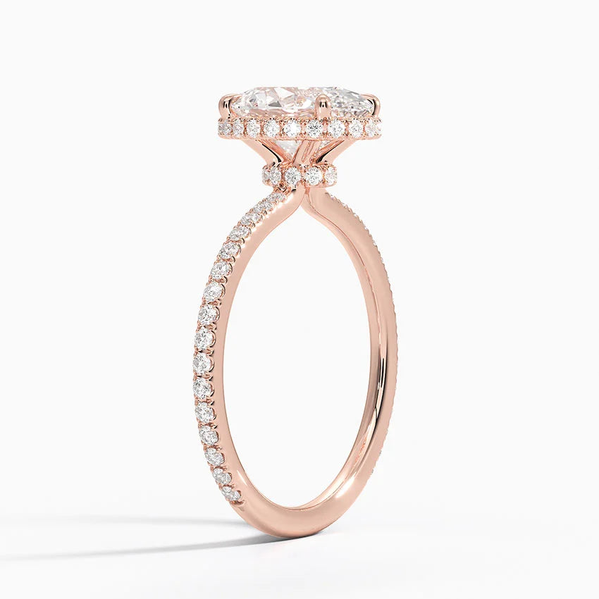 Gala Diamond Ring Hidden Halo