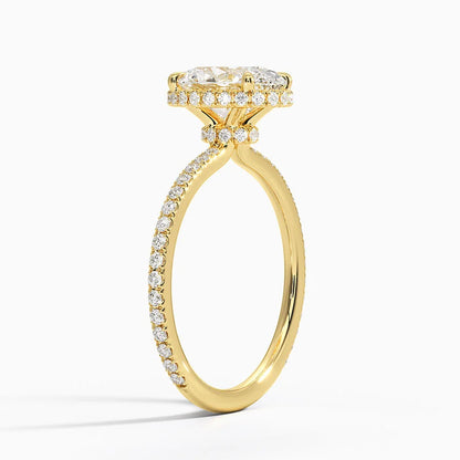 Gala Diamond Ring Hidden Halo