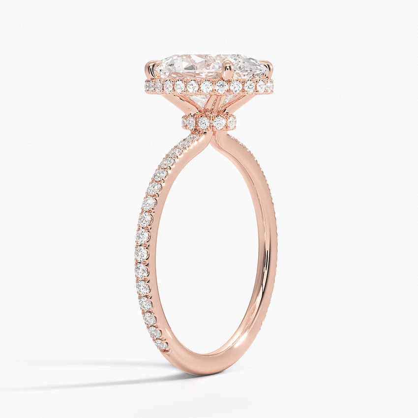 Gala Diamond Ring Hidden Halo