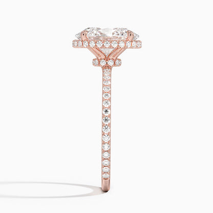 Gala Diamond Ring Hidden Halo