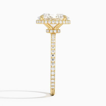 Gala Diamond Ring Hidden Halo