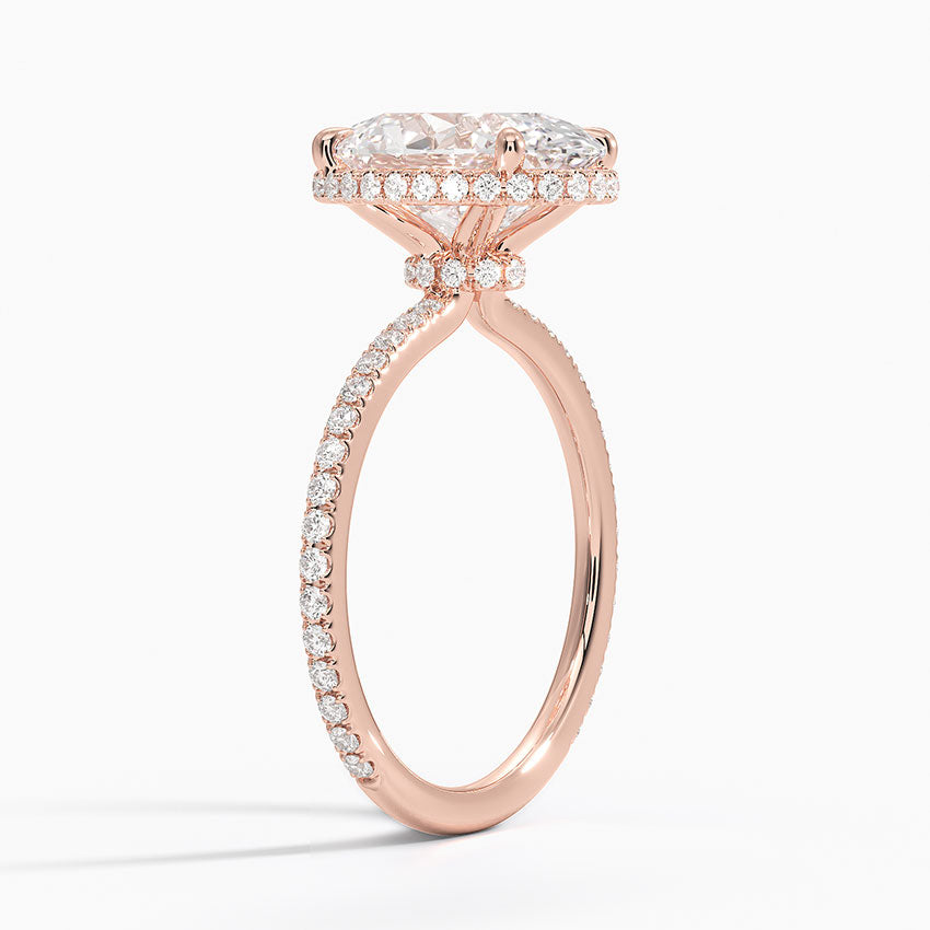 Gala Diamond Ring Hidden Halo