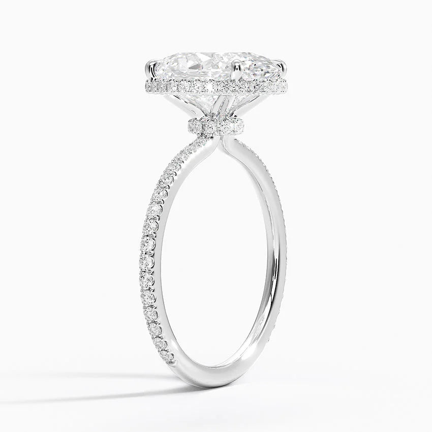 Gala Diamond Ring Hidden Halo