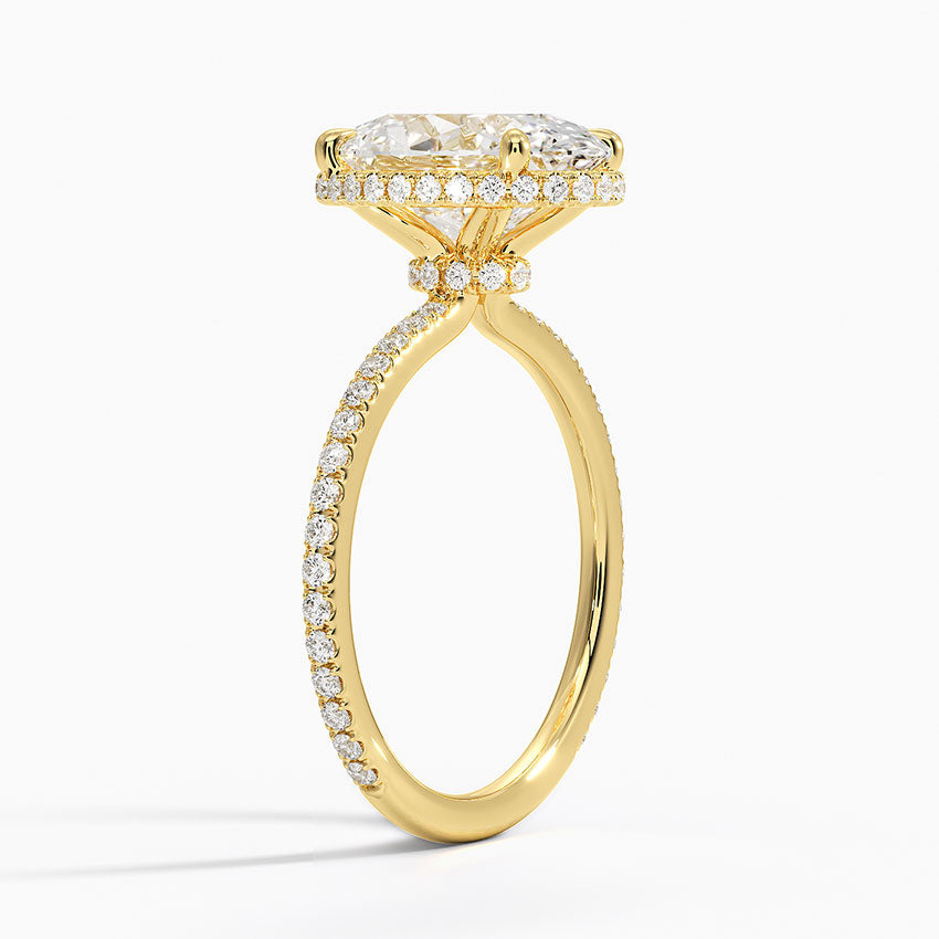 Gala Diamond Ring Hidden Halo