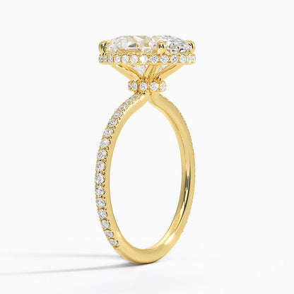 Gala Diamond Ring Hidden Halo
