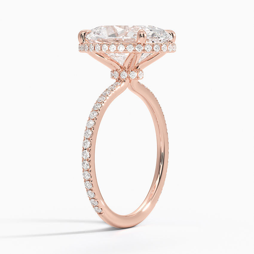 Gala Diamond Ring Hidden Halo