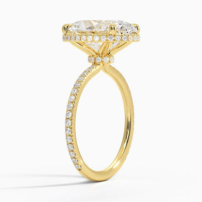 Gala Diamond Ring Hidden Halo