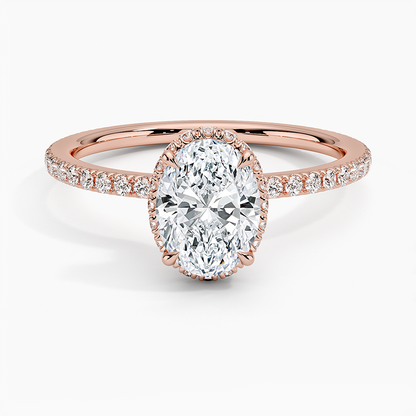 Gala Diamond Ring Hidden Halo