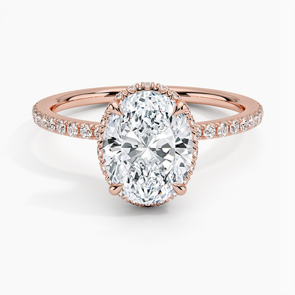 Gala Diamond Ring Hidden Halo