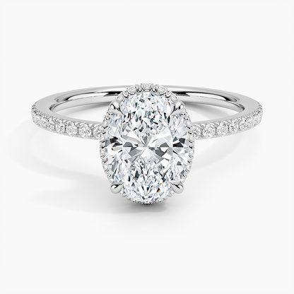 Gala Diamond Ring Hidden Halo