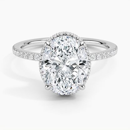 Gala Diamond Ring Hidden Halo
