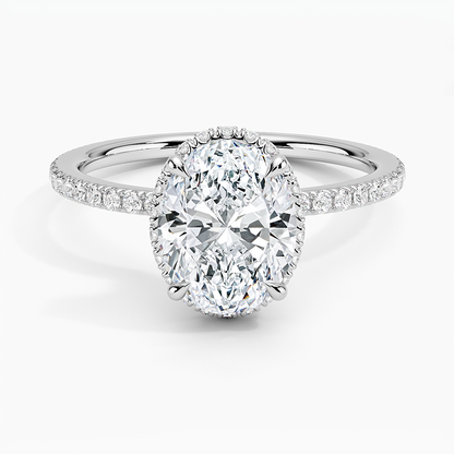 Gala Diamond Ring Hidden Halo