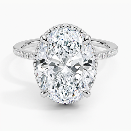 Gala Diamond Ring Hidden Halo