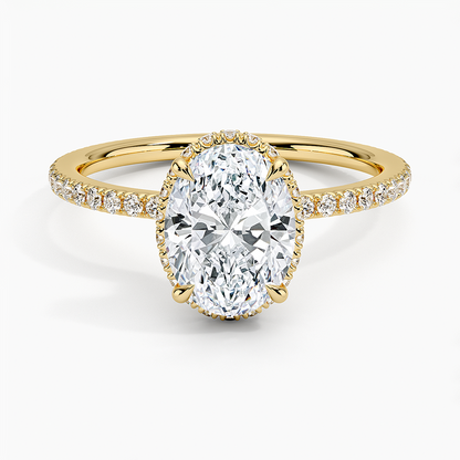 Gala Diamond Ring Hidden Halo