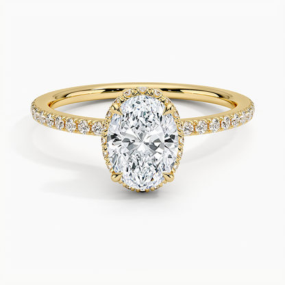 Gala Diamond Ring Hidden Halo