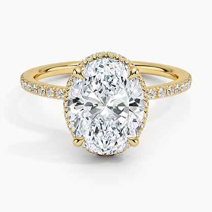 Gala Diamond Ring Hidden Halo