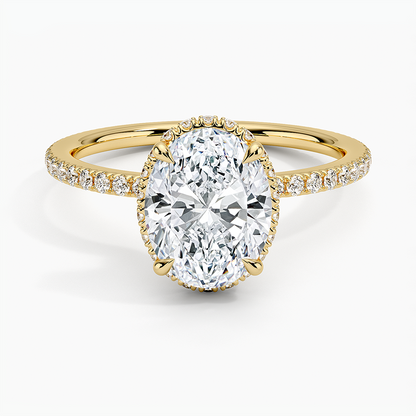 Gala Diamond Ring Hidden Halo