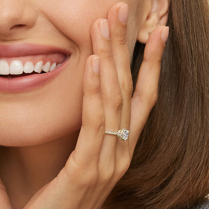 Gala Diamond Ring Hidden Halo