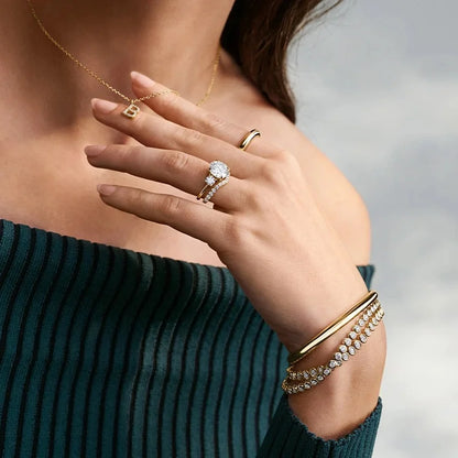 Bezel Diamond Tennis Bracelet