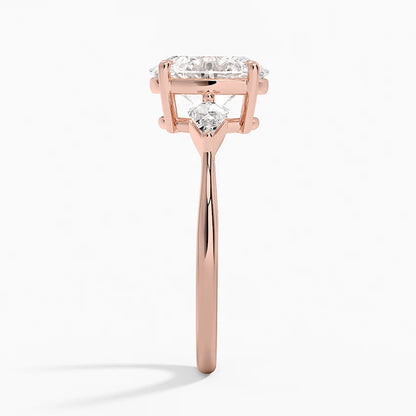 Luxe Cometa Three Stone Diamond Ring