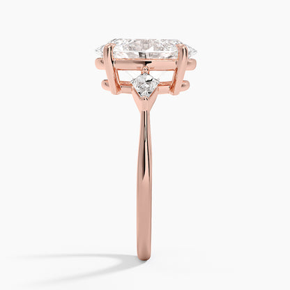 Luxe Cometa Three Stone Diamond Ring