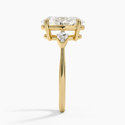 Luxe Cometa Three Stone Diamond Ring