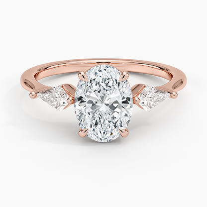 Luxe Cometa Three Stone Diamond Ring