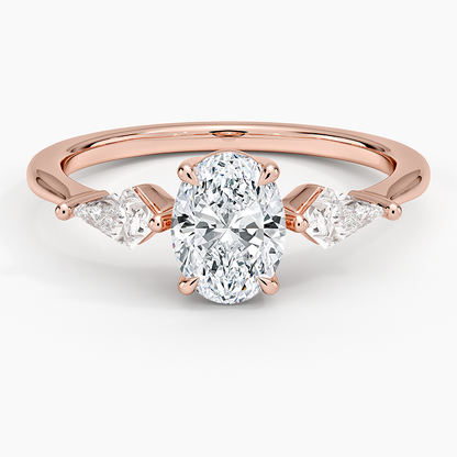 Luxe Cometa Three Stone Diamond Ring