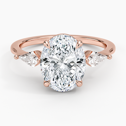 Luxe Cometa Three Stone Diamond Ring