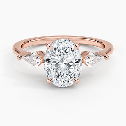 Luxe Cometa Three Stone Diamond Ring