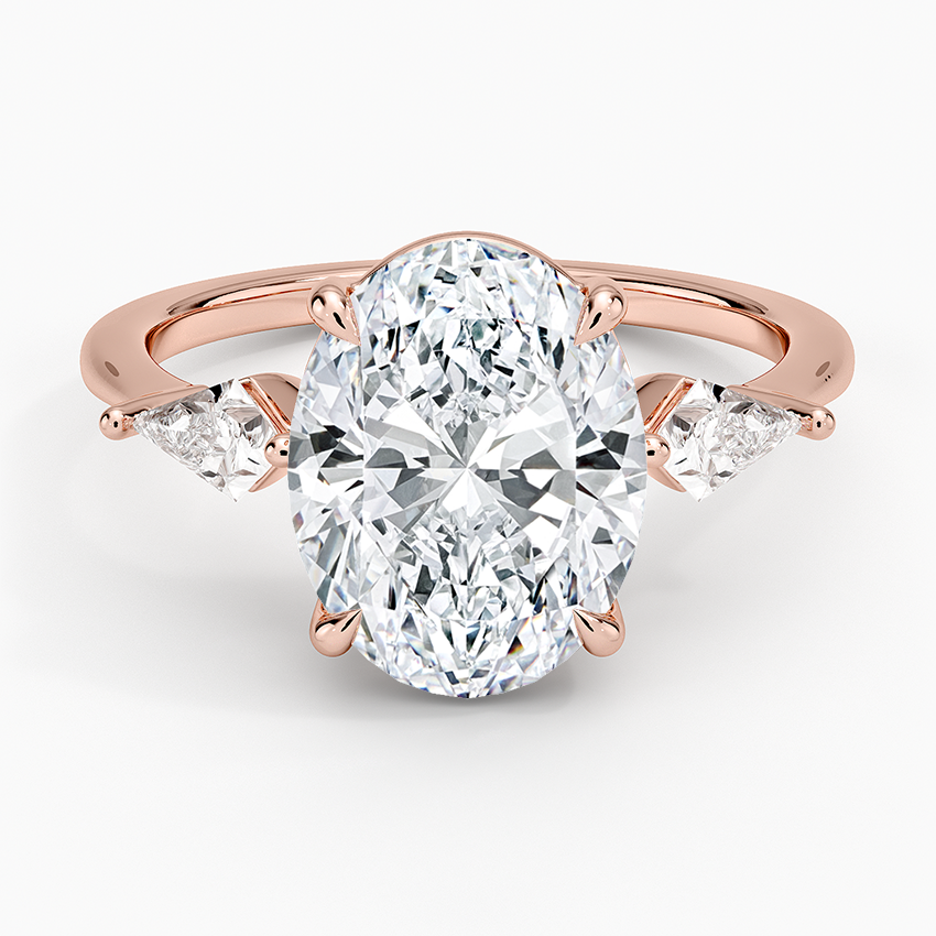 Luxe Cometa Three Stone Diamond Ring