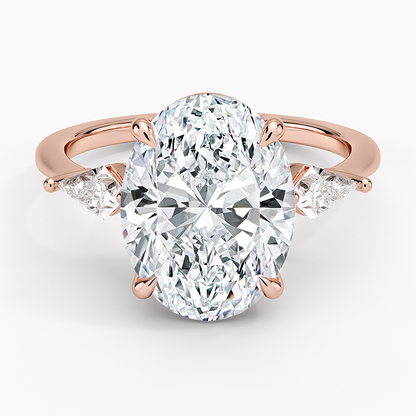 Luxe Cometa Three Stone Diamond Ring