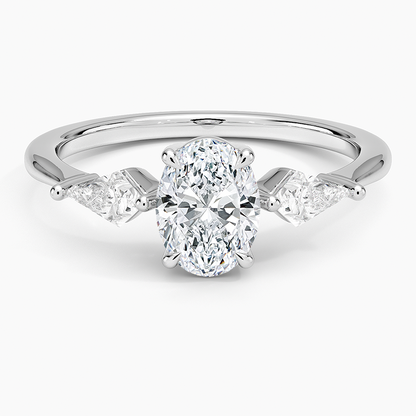 Luxe Cometa Three Stone Diamond Ring