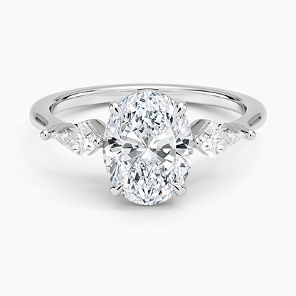 Luxe Cometa Three Stone Diamond Ring