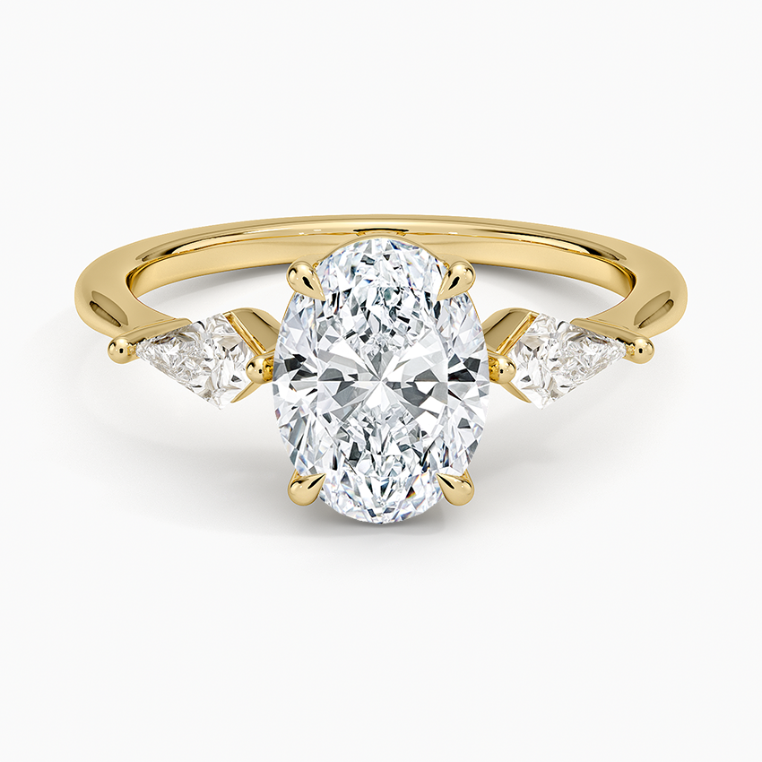 Luxe Cometa Three Stone Diamond Ring