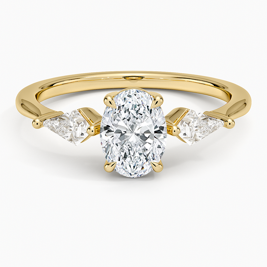 Luxe Cometa Three Stone Diamond Ring