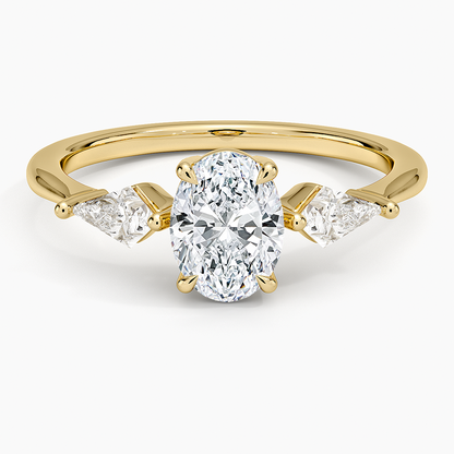 Luxe Cometa Three Stone Diamond Ring