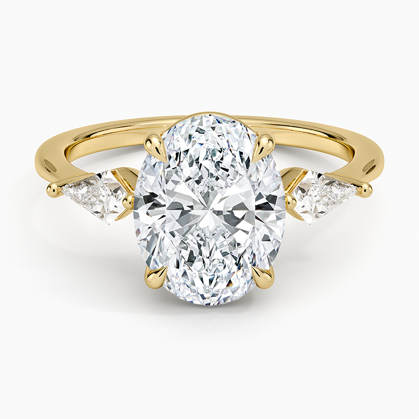 Luxe Cometa Three Stone Diamond Ring