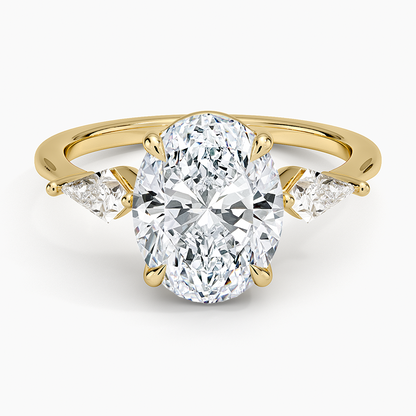 Luxe Cometa Three Stone Diamond Ring