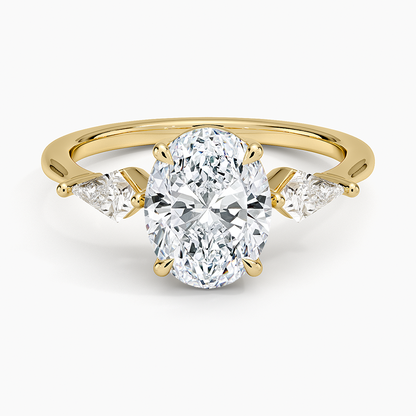 Luxe Cometa Three Stone Diamond Ring