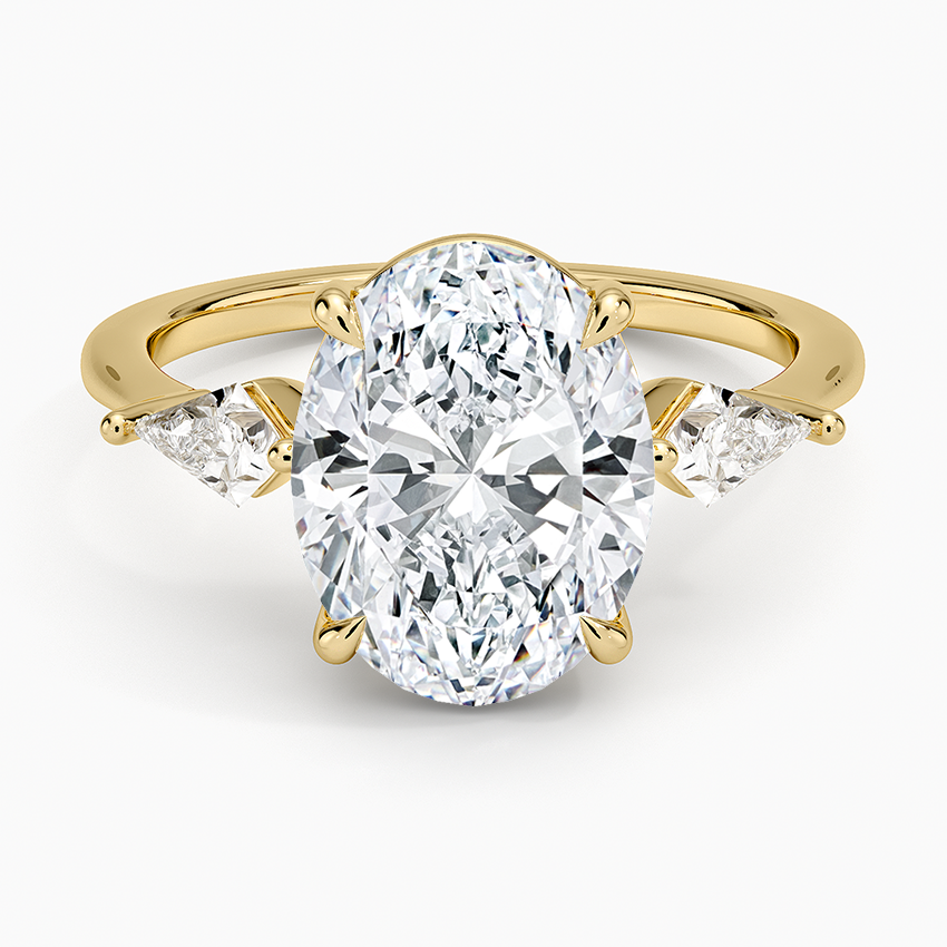 Luxe Cometa Three Stone Diamond Ring