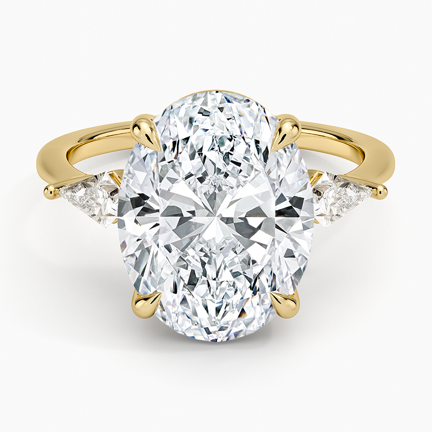 Luxe Cometa Three Stone Diamond Ring