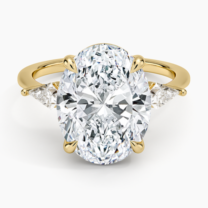 Luxe Cometa Three Stone Diamond Ring